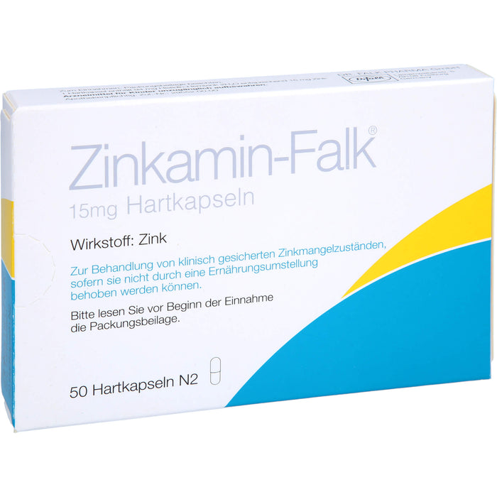 Zinkamin-Falk 15 mg Hartkapseln, 50 St. Kapseln