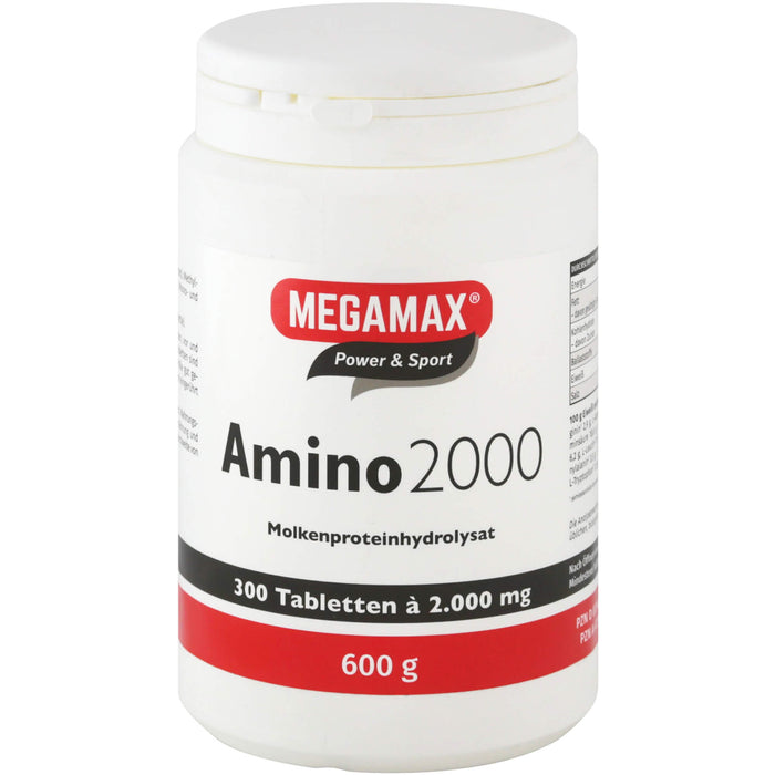 MEGAMAX Power & Sport Amino 2000 Tabletten, 300 pc Tablettes