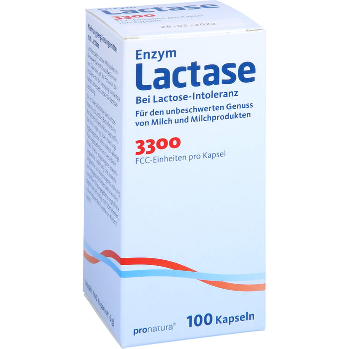 Pro Natura Lactase 3300 FCC 200 mg Kapseln, 100 pc Capsules