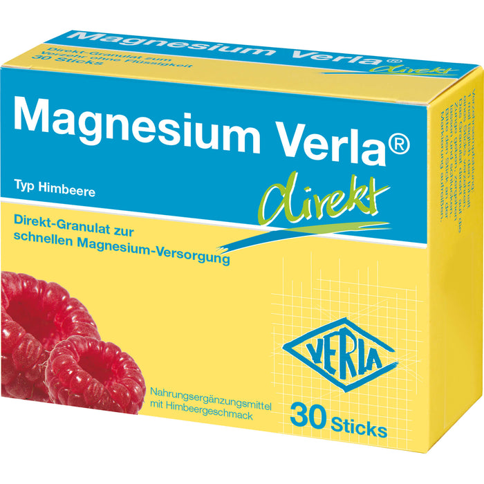 Magnesium Verla direkt Typ Himbeere Sticks, 30 pc Sachets