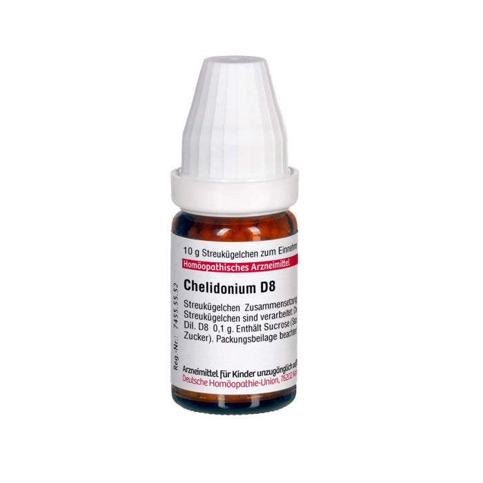 DHU Chelidonium D8 Streukügelchen, 10 g Globuli