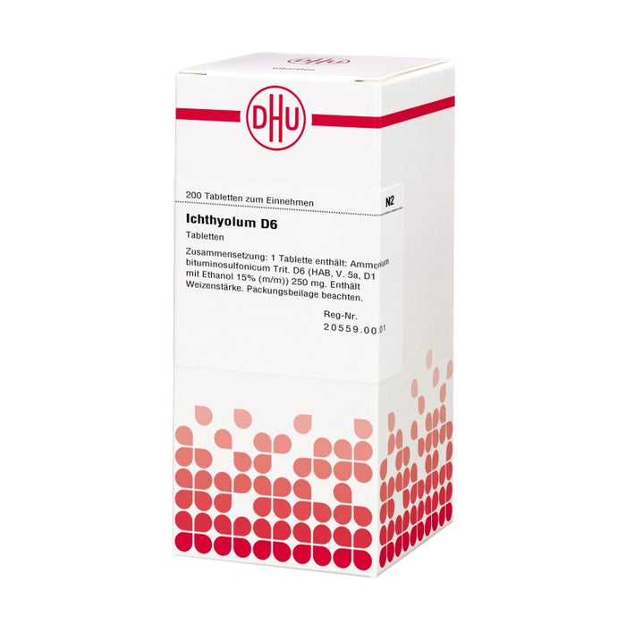 DHU Ichthyolum D6 Tabletten, 200 pc Tablettes