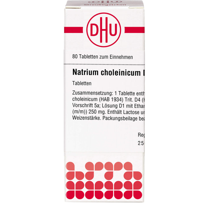 DHU Natrium choleinicum D4 Tabletten, 80 St. Tabletten