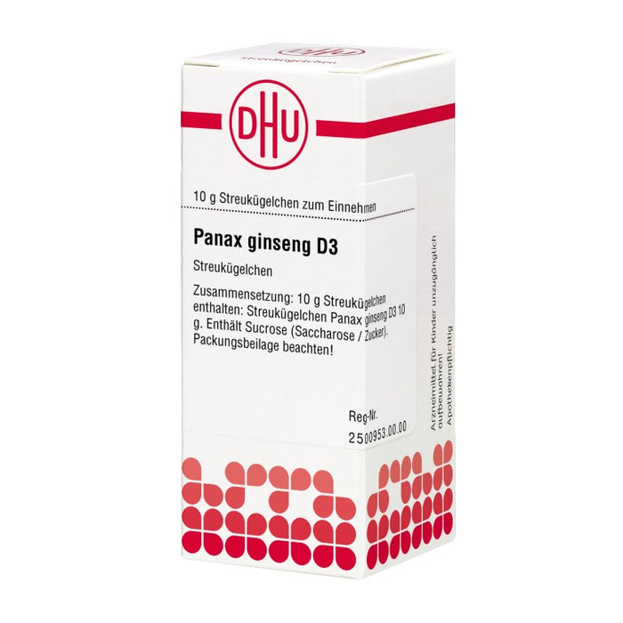 DHU Panax ginseng D3 Streukügelchen, 10 g Globules