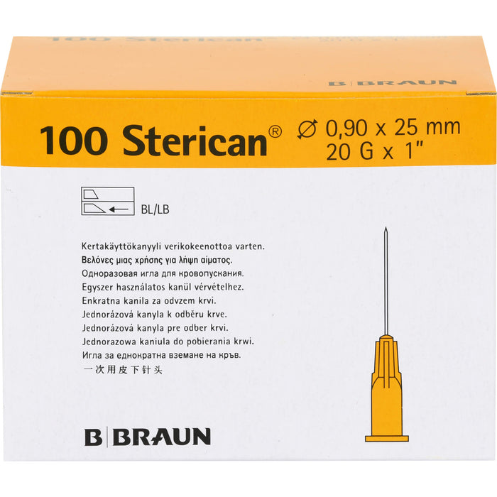 Sterican 20GX1 Kanülen 0,9X25mm, 100 St KAN