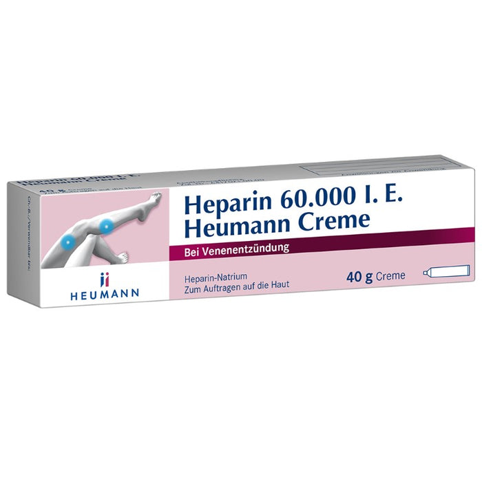 Heparin 60.000 I.E. Heumann Creme bei Venenentzündung, 40 g Crème