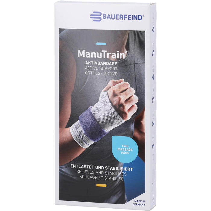 ManuTrain Handgelenkbandage rechts Gr. 2 schwarz, 1 pcs. Bandage