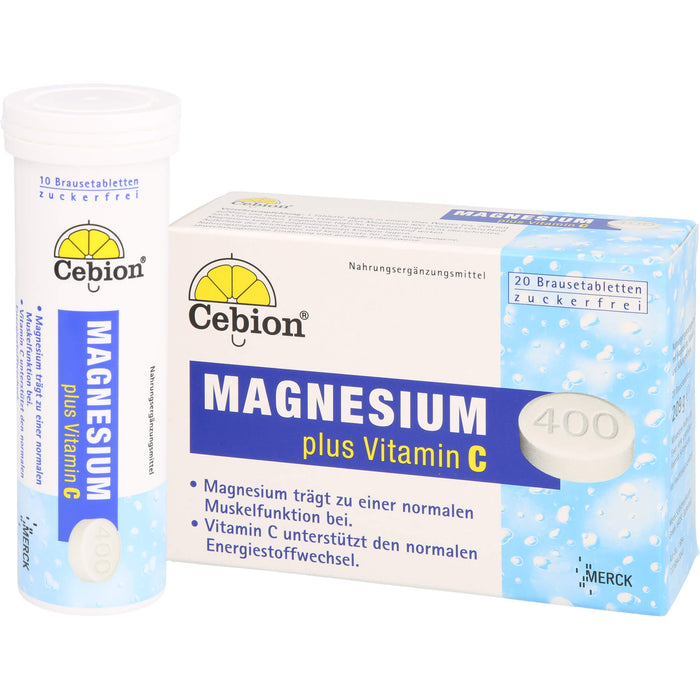 Cebion Magnesium plus Vitamin C Brausetabletten, 20 St. Tabletten