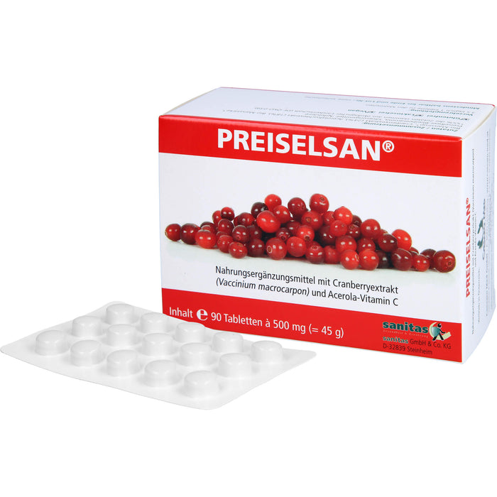 PREISELSAN mit Cranberryextrakt Tabletten, 90 pcs. Tablets