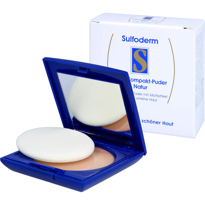 Sulfoderm S Teint-Kompakt-Puder Natur, 10 g Poudre