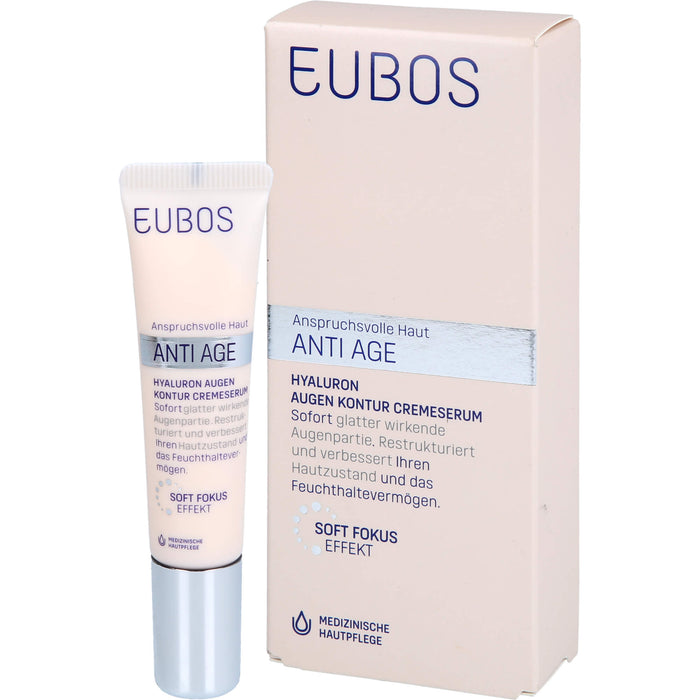 EUBOS Sensitive Hyaluron Augen Kontur CremeSerum, 15 ml Crème