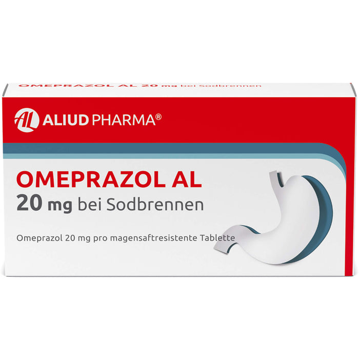 Omeprazol AL 20 mg Tabletten bei Sodbrennen, 7 pc Tablettes