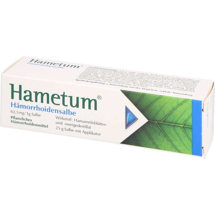 Hametum Hämorrhoidensalbe, 25 g Ointment