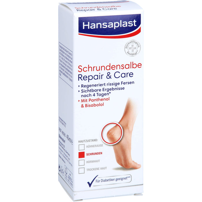 Hansaplast Schrundensalbe Repair & Care, 40 ml Onguent