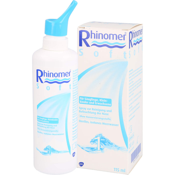 Rhinomer 1 Soft Lösung zur Reinigung und Befeuchtung der Nase, 115 ml Solution