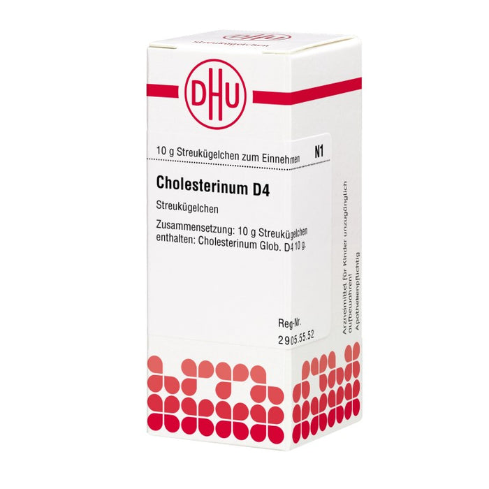 DHU Cholesterinum D 4 Streukügelchen, 10 g Globules