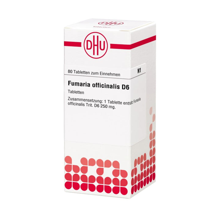 DHU Fumaria officinalis D6 Tabletten, 80 pc Tablettes