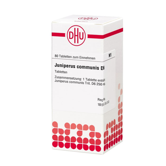 Juniperus communis D6 DHU Tabletten, 80 St. Tabletten