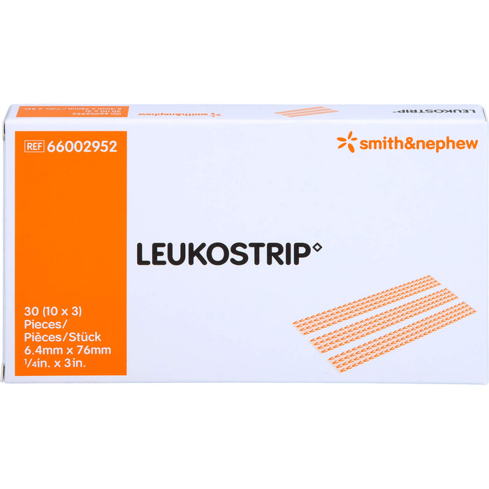 LEUKOSTRIP Wundnahtstreifen 6,4 cm x 7,6 cm steril, 30 pc Pansement