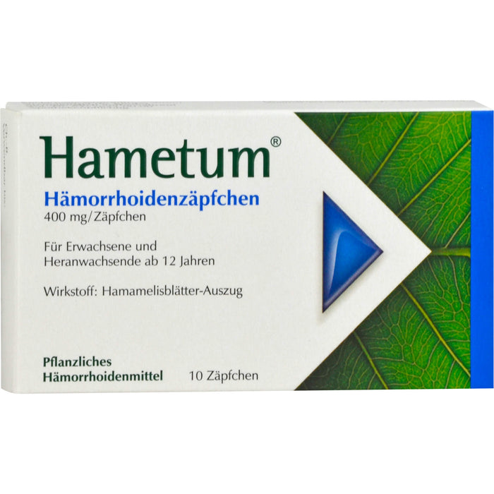 Hametum Hämorrhoidenzäpfchen, 10 St. Zäpfchen