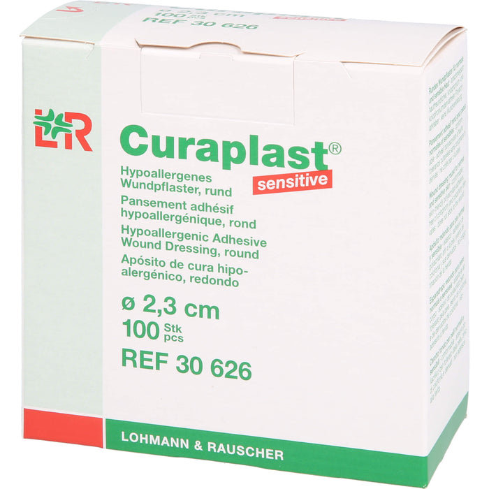 Curaplast Sensitiv rund, 100 pc Pansement