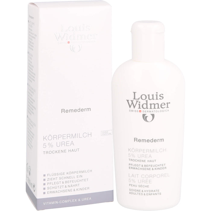 Louis Widmer Remederm Körpermilch 5 % Urea, 200 ml Creme