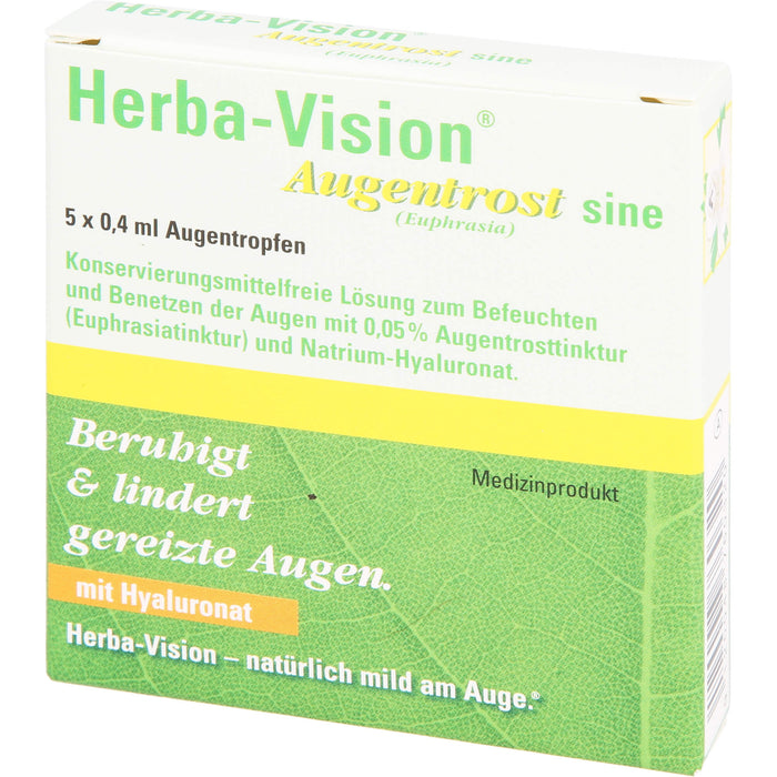 Herba-Vision Augentrost sine (Euphrasia), 5 St. Ampullen