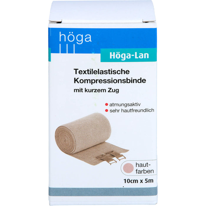 Höga-Lan textilelastische Kompressionsbinde mit kurzem Zug 10 cm x 5 m, 1 pc Bandage