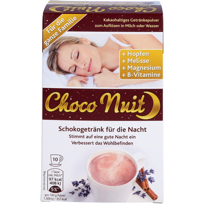 Choco Nuit Drink kakaohaltiges Getränkepulver, 10 pcs. Sachets