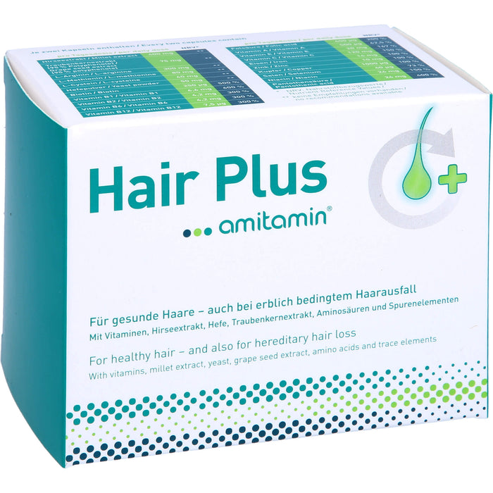 amitamin Hair Plus Kapseln für gesunde Haare, 60 pcs. Capsules