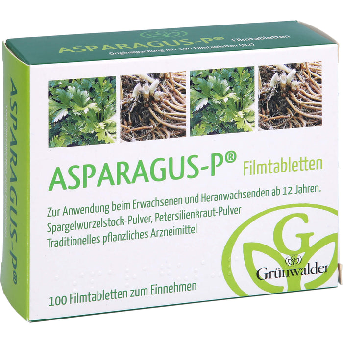 Asparagus P Filmtabletten zur Unterstützung der Nierenfunktion, 100 pcs. Tablets