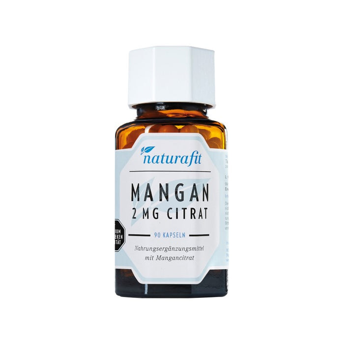 naturafit Mangan 2 mg Citrat Kapseln, 90 St. Kapseln