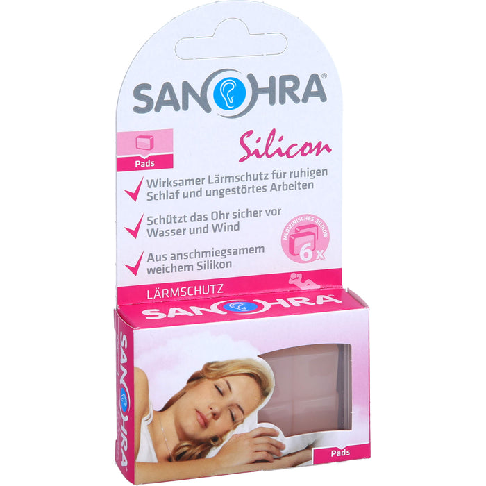 SANOHRA silicon Ohrstöpsel, 6 pcs. Earplugs