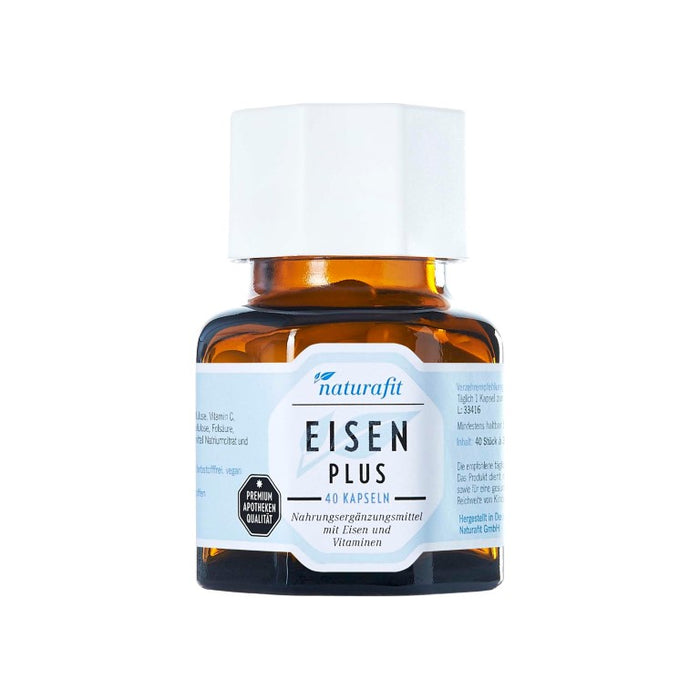 naturafit Eisen Plus Kapseln, 40 St. Kapseln