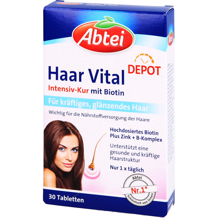 Abtei Haar Vital Intensiv-Kur mit Biotin Tabletten, 30 St. Tabletten