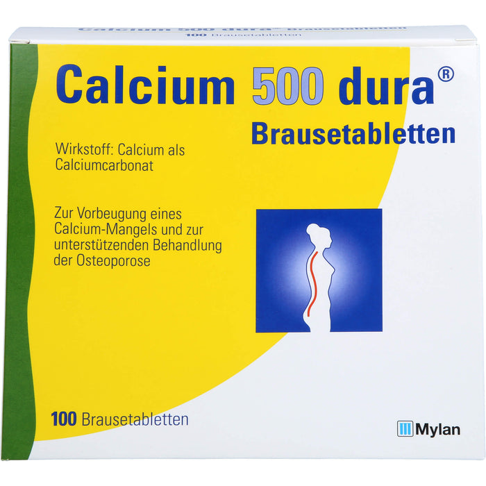 Calcium 500 dura Brausetabletten, 100 pcs. Tablets