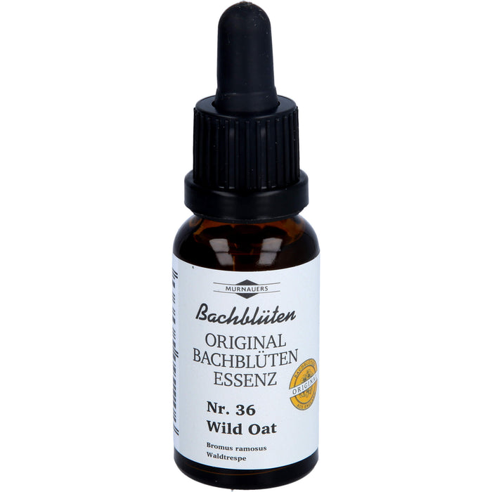 MURNAUERS Bachblüten Original Bachblüten Essenz Nr. 36 Wild Oat Waldtrespe Tropfen, 20 ml Lösung