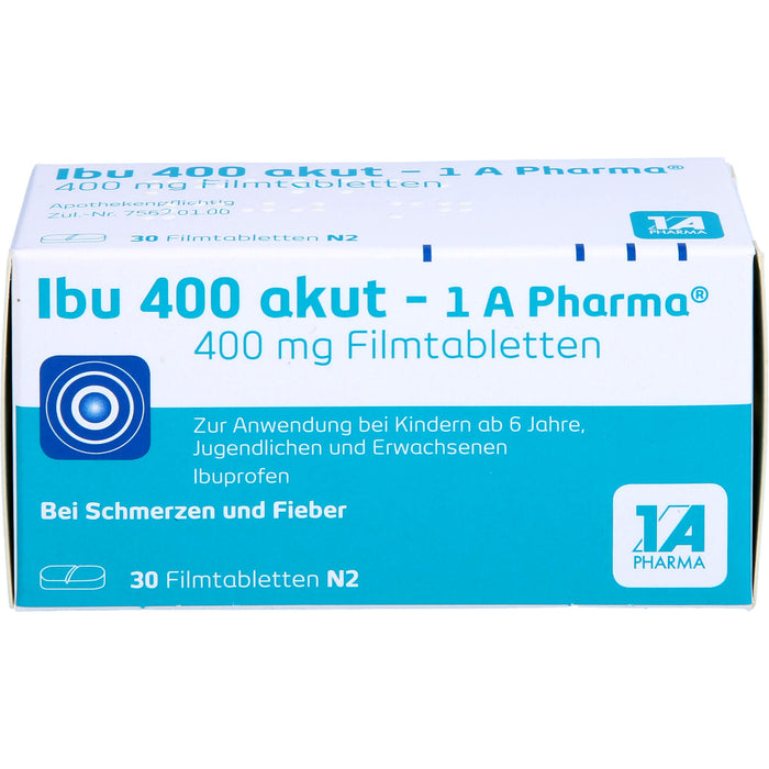 Ibu 400 akut - 1 A Pharma Filmtabletten, 30 pcs. Tablets