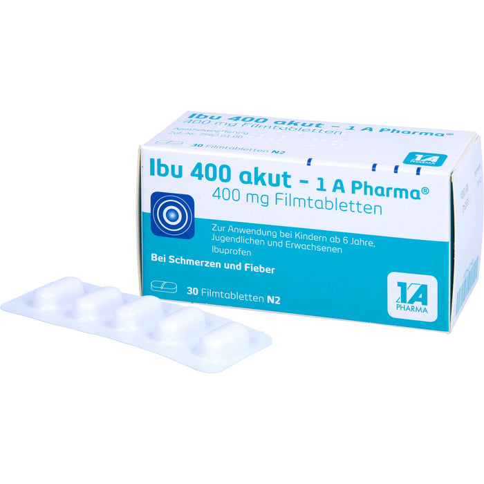 Ibu 400 akut - 1 A Pharma Filmtabletten, 30 St. Tabletten