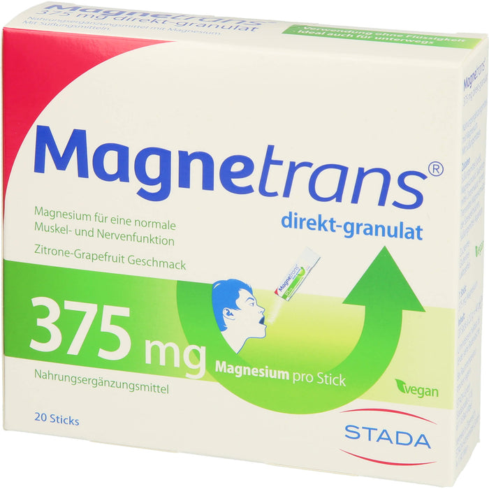 Magnetrans Direktgranulat 375 mg Sticks, 20 pc Sachets