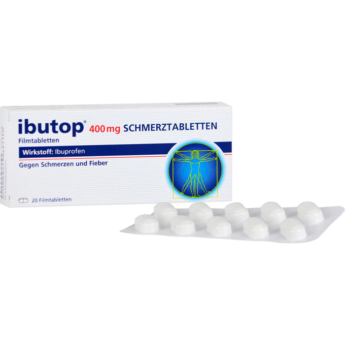 ibutop 400 mg Schmerztabletten Reimport axicorp, 20 pcs. Tablets