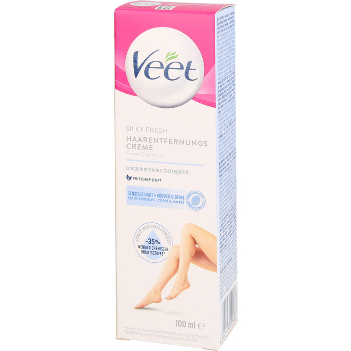 Veet Haarentfernungs-Creme Sensible Haut, 100 ml Creme