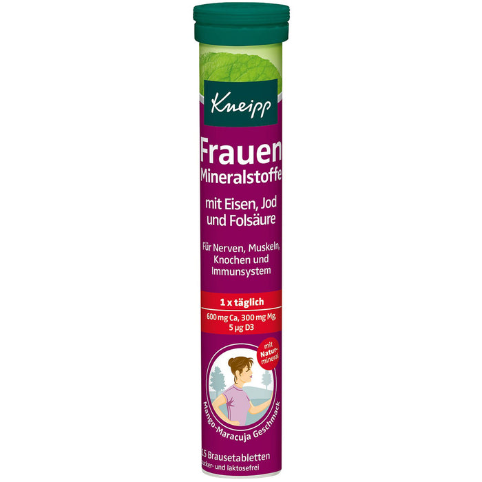 Kneipp Frauen Mineralstoffe mit Eisen, Jod und Folsäure Brausetabletten, 15 pcs. Tablets