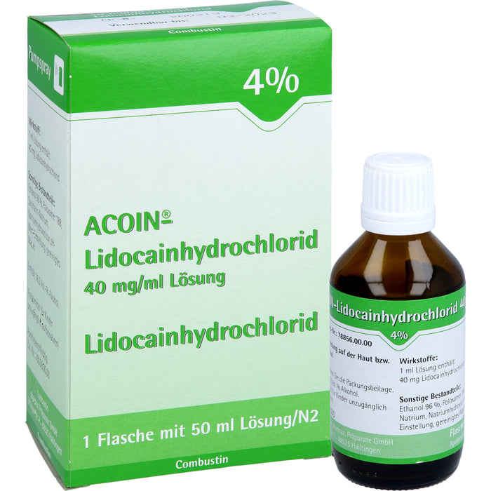 ACOIN Lidocainhydrochlorid 40 mg/ml Lösung, 50 ml Lösung