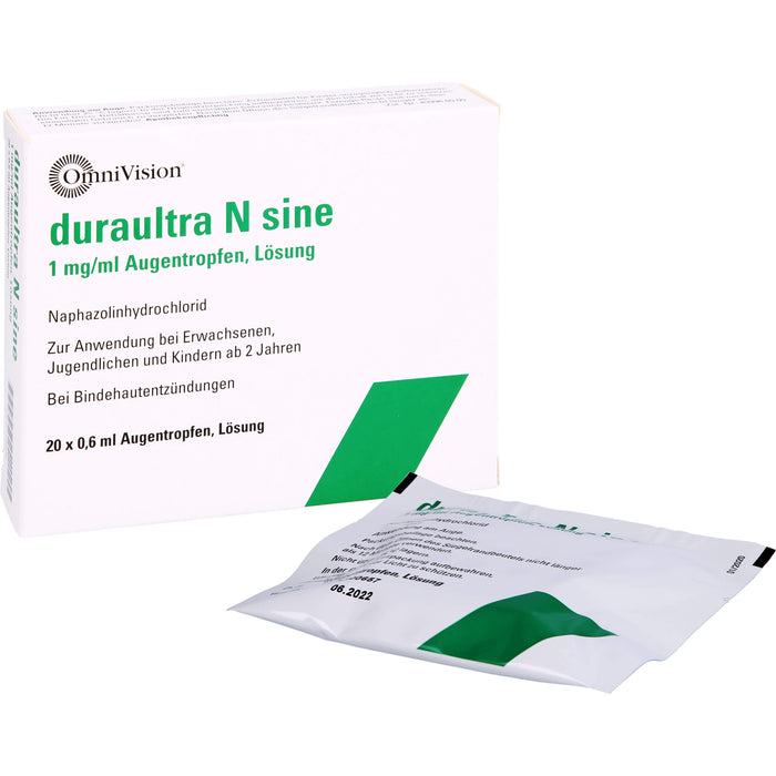 OmniVision duraultra N sine 1 mg/ml Augentropfen, 20 pcs. Single-dose pipettes