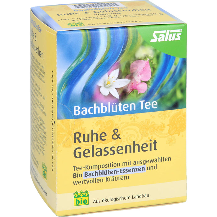 Salus Bachblüten Tee Ruhe & Gelassenheit, 15 St. Filterbeutel