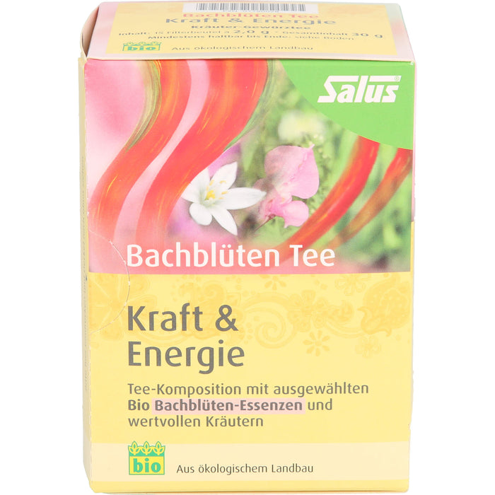 Salus Bachblüten Tee Kraft & Energie bio, 15 St. Filterbeutel