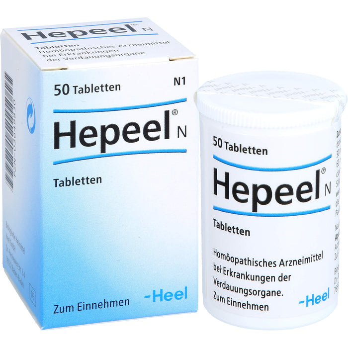 Hepeel N Tabletten bei Erkrankungen der Verdauungsorgane, 50 pcs. Tablets