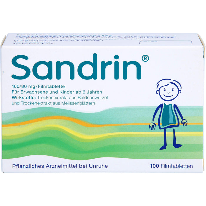 Sandrin Filmtabletten bei Unruhe, 100 pc Tablettes