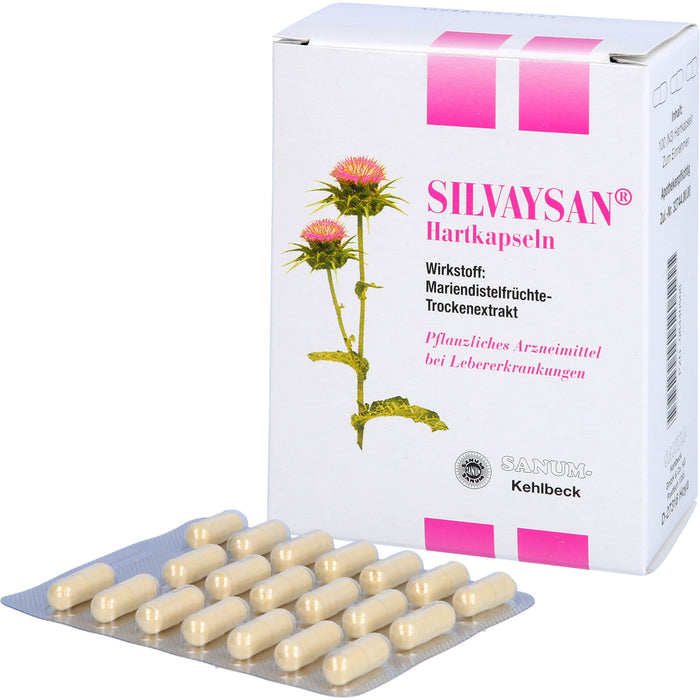 SANUM-KEHLBECK Silvaysan Hartkapseln bei Lebererkrankungen, 100 pcs. Capsules